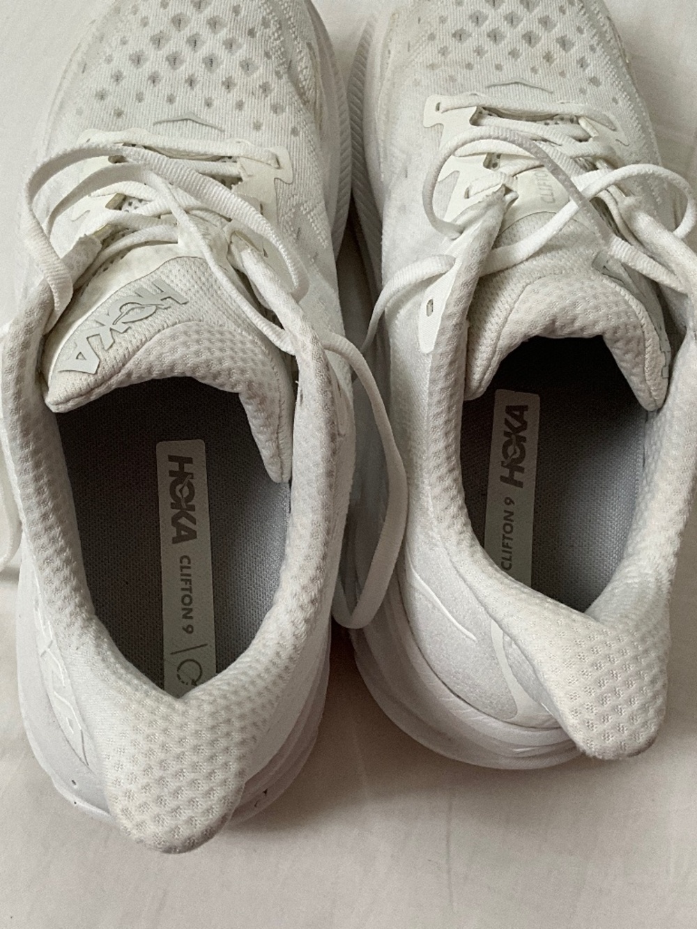 HOKA Clifton 9 Hands-Free Size 11 White - Picture 6 of 16
